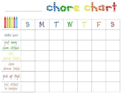 how to make a printable chore chart - Iliana Mueller