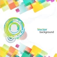 Free download of Colorful Background With Different Shapes Vector Graphic