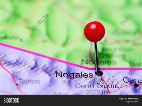 Nogales Pinned On Map Image & Photo (Free Trial) | Bigstock