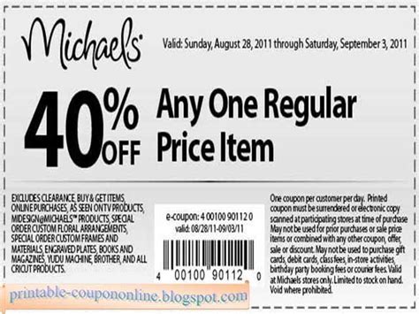 Printable Coupons 2021: Michaels Coupons