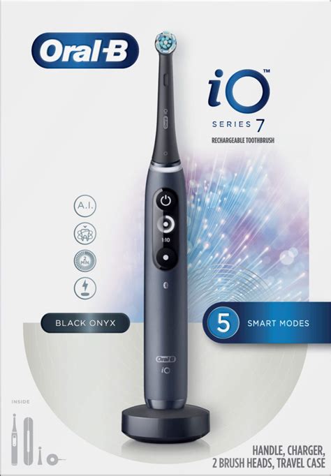 Oral-B iO Series 7 Connected Rechargeable Electric Toothbrush Onyx Black IO7 M7.2B2.2B BK - Best Buy