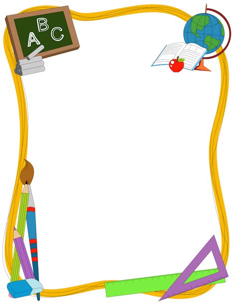 School Border: Clip Art, Page Border, and Vector Graphics - ClipArt ...