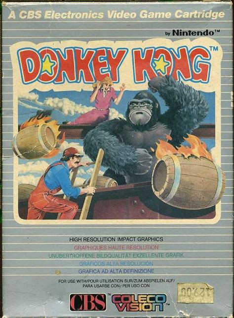 Awesome box art for the Colecovision version of Donkey Kong | Atari ...