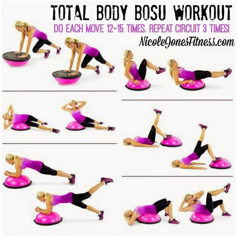 Printable Bosu Ball Exercises