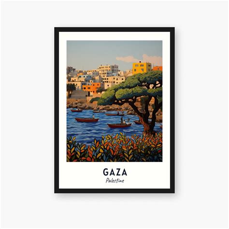 Gaza City Print, Gaza Travel Poster, Palestine Travel Gift, Gaza Digital Download, Palestine ...