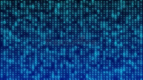 Digital Background Blue Matrix. Matrix Background. Binary Computer Code ...