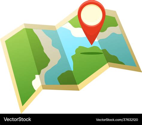 Map flat icon Royalty Free Vector Image - VectorStock