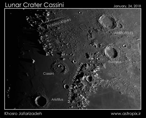 Lunar Crater Cassini | January, 24, 2018 – Khosro JafariZadeh`s Photo ...