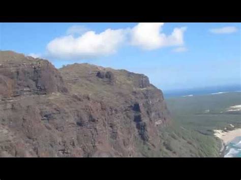 Helicopter Ride - Arriving at Niihau Island Hawaii - YouTube