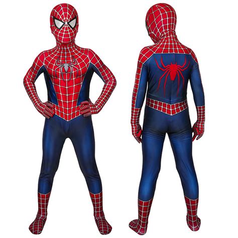 Spider Man Jumpsuit Tobey Maguire Cosplay Costume for Kids - CCosplay.com