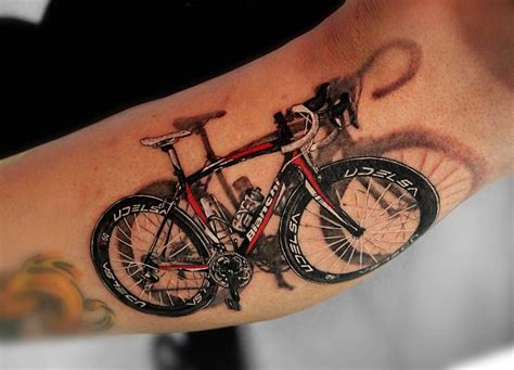 3d Realistic Bicycle With Shadow Effect Realistic Cycle Tattoo (con imágenes) | Tatuajes ...