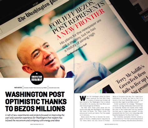 Washington Post Optimistic Thanks to Bezos Millions - Innovation