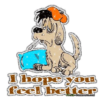 Sick Dog I Hope You Feel Better Sticker for iOS & Android | GIPHY