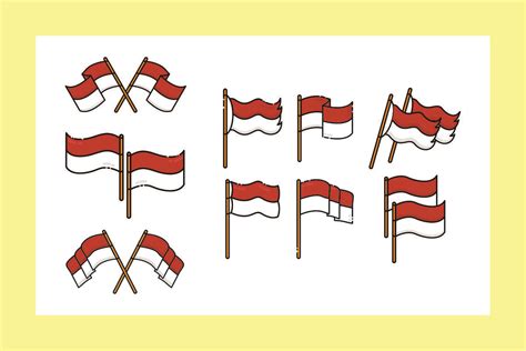 Flag Indonesia Illustration Vector Desig Graphic by garagephic.studio ...