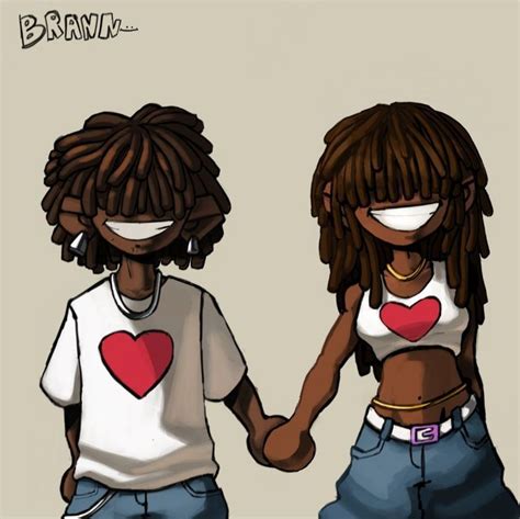 ʙʀᴀɴɴ (@_br4nn) / Twitter | Black couple art, Black love art, Black ...