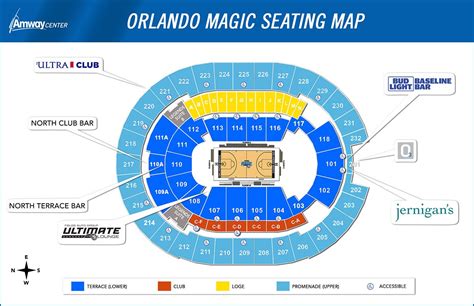 Orlando Magic Seating Map | Elcho Table