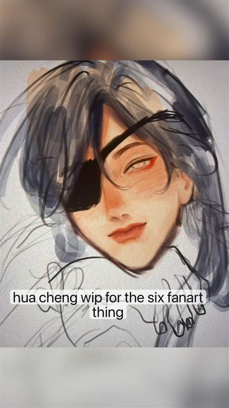 hua cheng wip for the six fanart thing | Fan art, Amazing art, Drawings