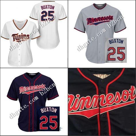 2017 Cheap Authentic Women Minnesota Twins Jersey Ladies #25 Byron ...