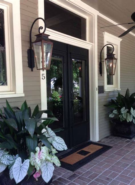 Italianate | Copper Lights | Bevolo Gas & Electric Lighting | Front door lighting, Front porch ...