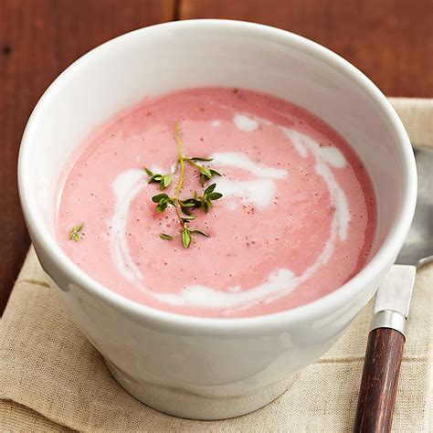 Strawberry-Lemon Thyme Soup Recipe - EatingWell