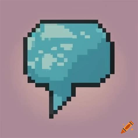 Pixel art dialogue bubble