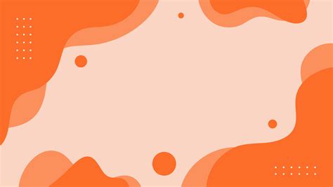 Minimal Abstract Geometric Liquid Shapes Orange Background. Good For ...