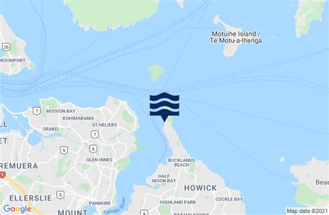 Bucklands Beach Tide Times, High & Low Tide Table, Fishing Times | NZ
