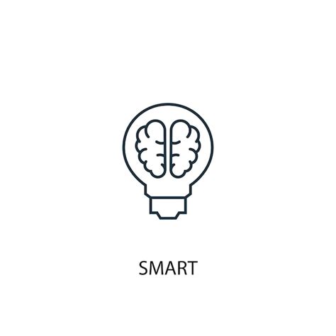 Premium Vector | Smart concept line icon. Simple element illustration ...