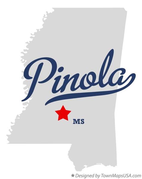 Map of Pinola, MS, Mississippi