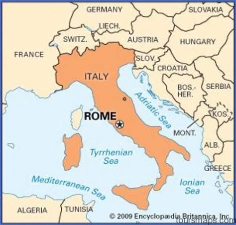 Rome Location Map Of Italy