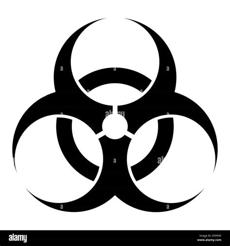 Biohazard modern website icon isolated on white background. Design for mobile app and ui Stock ...