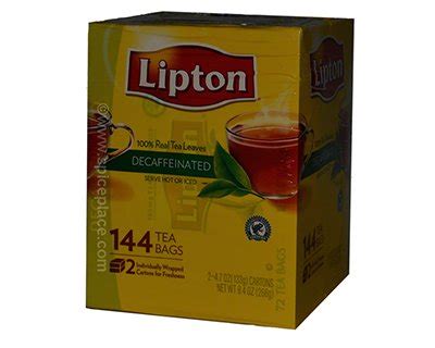 Lipton Decaffeinated Tea Bags, 144 Count $15.76USD - Spice Place