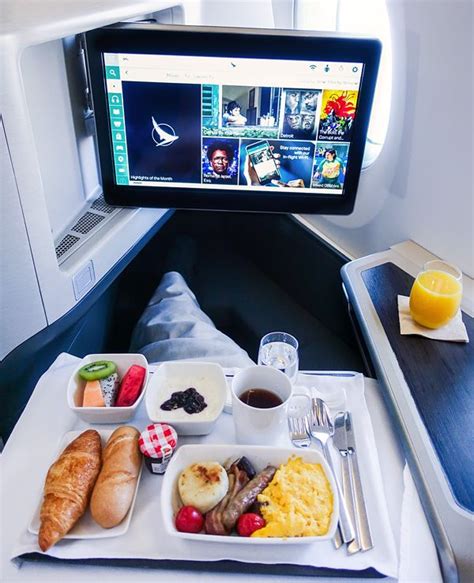 Cathay Pacific Business Class Breakfast Hong Kong Brussels | Airline ...