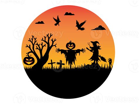 Halloween Silhouette Background 12521252 PNG