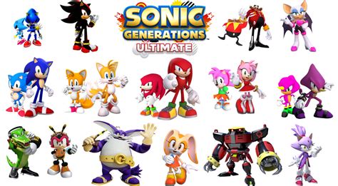 Sonic Generations Ultimate - All Characters by Darthzookeeper on DeviantArt