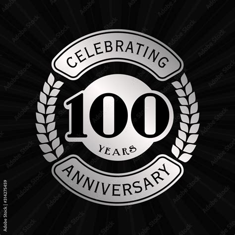 100 years design template. 100th vector and illustration Stock Vector | Adobe Stock