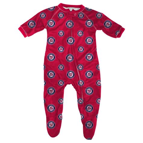 Nationals Baby Zip Up Pajamas – babyfans