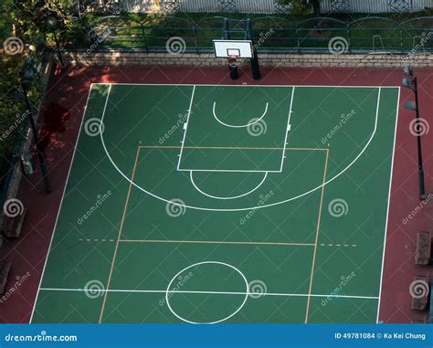 Basketball court stock photo. Image of public, aerial - 49781084