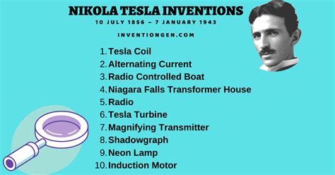 24 Greatest Inventions of Nikola Tesla: Works, Contributions - INVENTgen