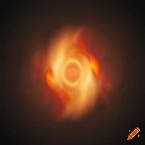 Abstract flame circle on black background on Craiyon