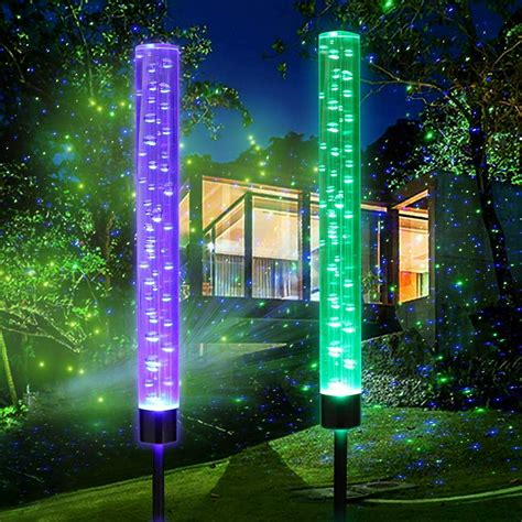 Garden Bubble Lights Outdoor Solar Acrylic Bubble Lights Waterproof ...