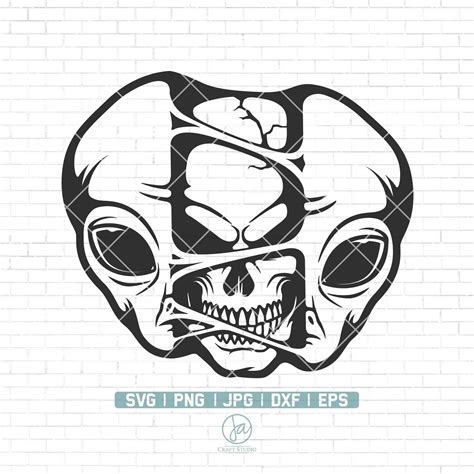 Skull Alien SVG Skull Svg Alien Svg Alien Skull Svg - Etsy