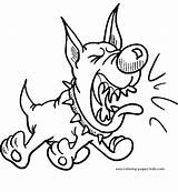 Barking Dog color Page sketch template