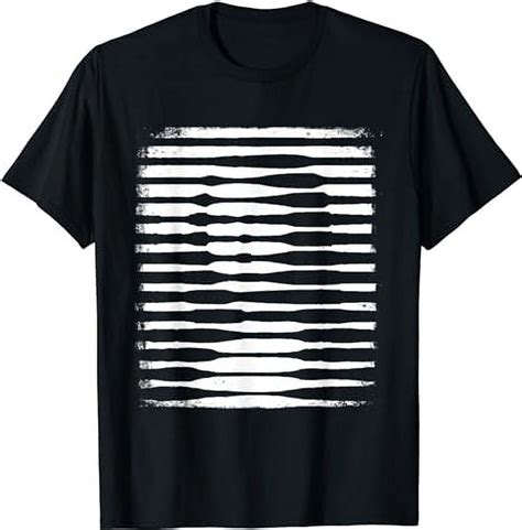 Mona Lisa - Optical Illusion White Lines Soundwaves Portrait T-Shirt ...