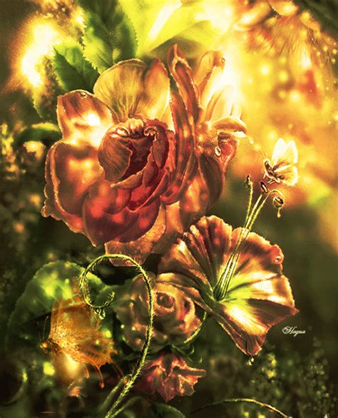 GIF New World - Flower GIF - Community - Google+ Flowers Gif, Glitter Flowers, Gifs, Fairy ...