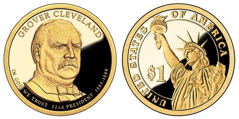 2012 S Presidential Dollars Grover Cleveland Golden Dollar: Value and ...