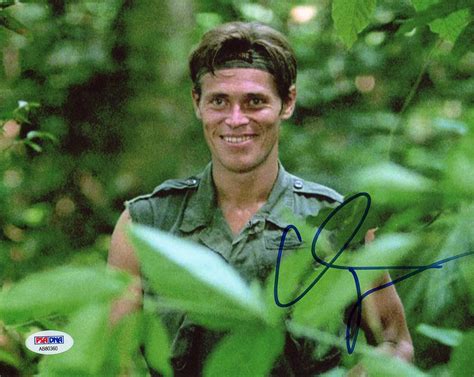 A great hoto from Platoon. Autographed in-person 8x10 inch photo ...