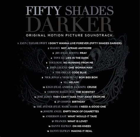 'Fifty Shades Darker' Soundtrack - Entertainment News - Gaga Daily