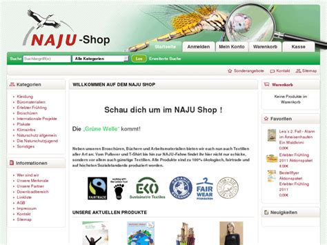 Naju-Shop.de: NAJU Webshop