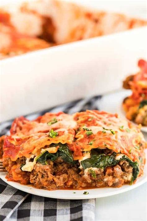 Spinach Lasagna Recipe - Shugary Sweets